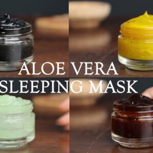 4 Overnight aloe vera masks for clear skin - turmeric, coffee, tea tree & charcoal mask