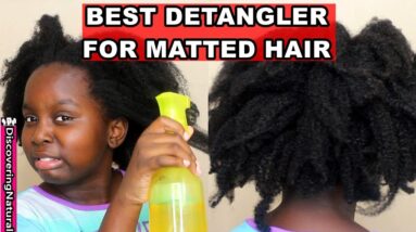 DIY Aloe Vera and Apple Cider Vinegar Detangler for Matted Hair