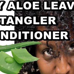 DIY Aloe Vera Leave In Conditioner and Detangler + 2 Quick MOISTURIZED Natural Hair Styles