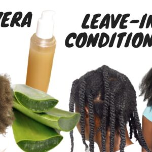 HOMEMADE ALOE VERA LEAVE-IN CONDITIONER FOR EXTREME HAIR GROWTH😱| Y'all Need to Try This | angelique