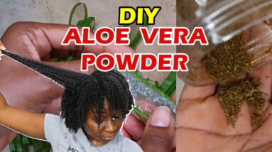 How to Make Aloe Vera Powder for Hair Growth, Skin and Health | DiscoveringNatural