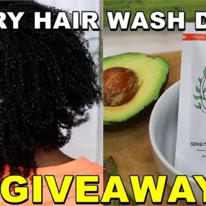 My Wash Day Routine For Dry Natural Hair | NaturAll Club Aloe Avocado Sensitive Scalp Solution